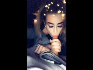 Blowjob and handjob by amateur czech babe