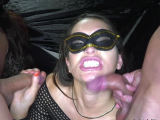 Bukkake gangbang action with DaCada and Beth