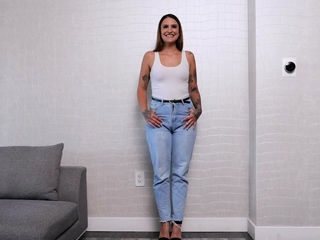 Great pov casting with filthy inked euro babe