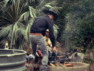 Hard Outdoor Fuck With Black Cowgirl