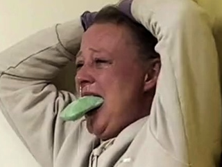 Naughty mouth swabbed out with soap