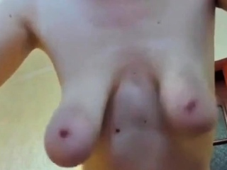 Playing with My Mature Girl’s Saggy Tits