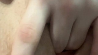Quick play with my freshly shaved pussy
